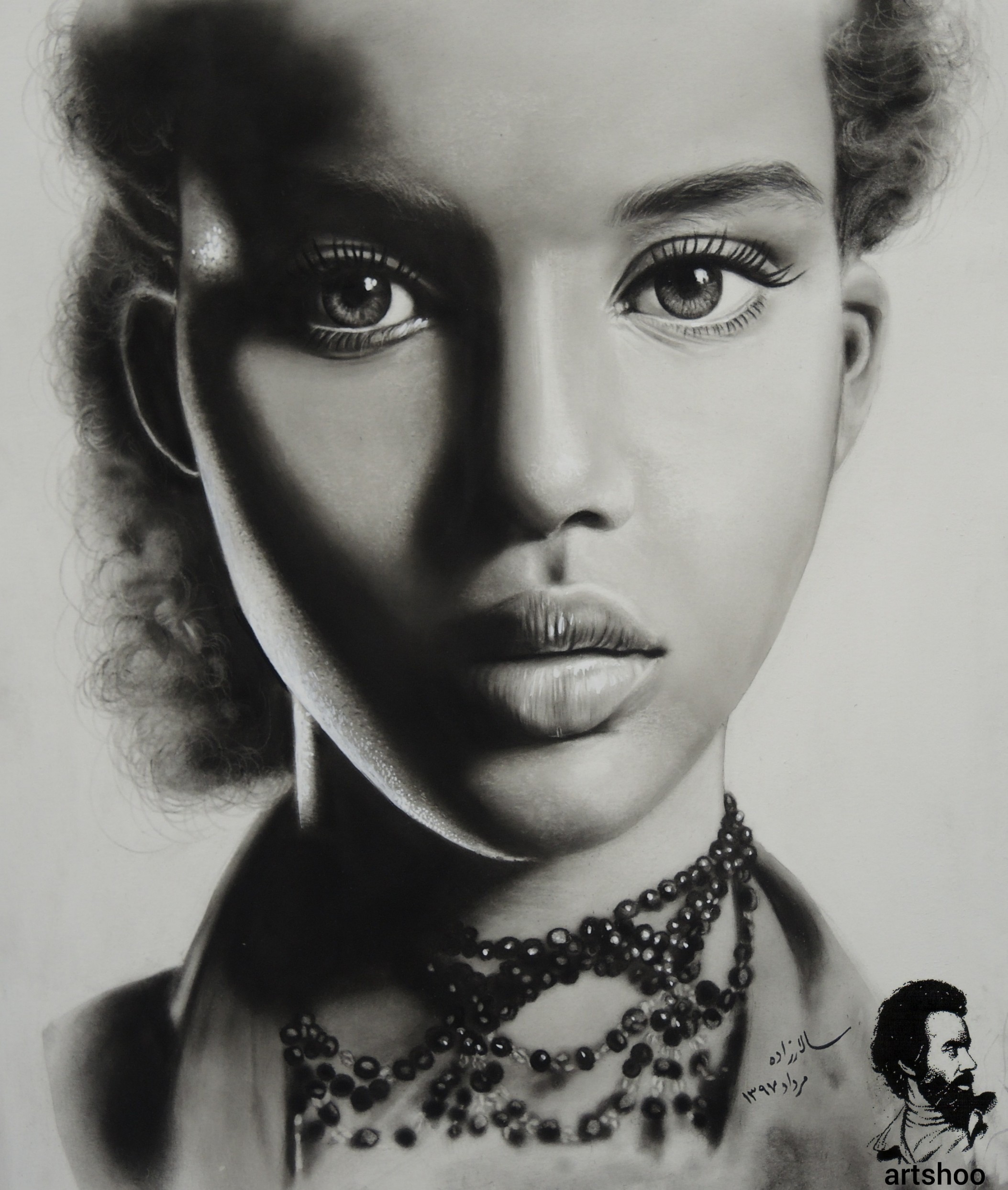 نقاشی سیاه قلم اورژینال